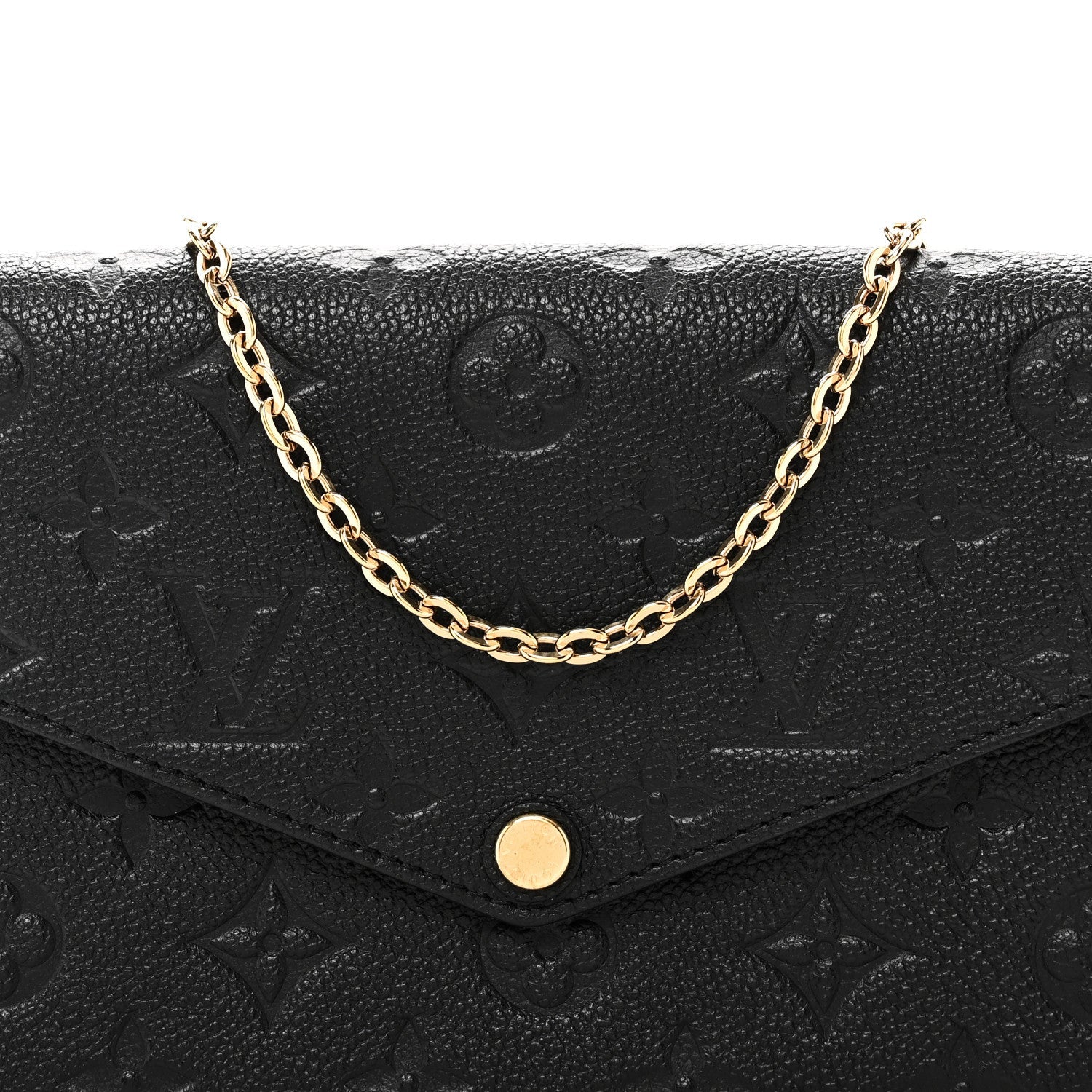 Empreinte Pochette Felicie Chain Wallet Black