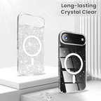 Entronix Bundle Compatible with iPhone 17 Air - [Magnetic] Glitter Clear Case, 1 Clear Screen Protector & 1 Camera Lens Protector