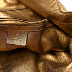 Snakeskin Large Indy Top Handle Hobo Gold