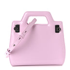 Brushed Calfskin Mini Wanda Top Handle Bag Bubble Gum