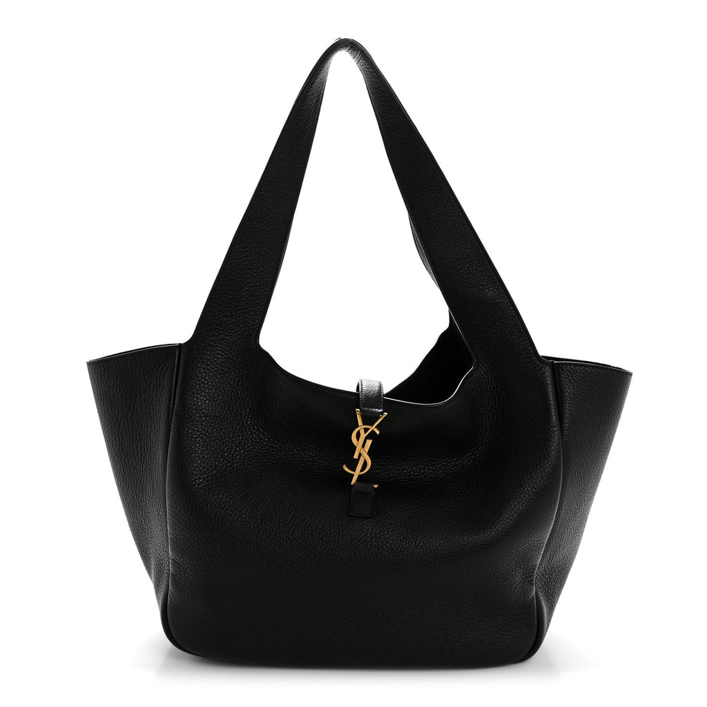 Grained Deerskin Bea Tote Black