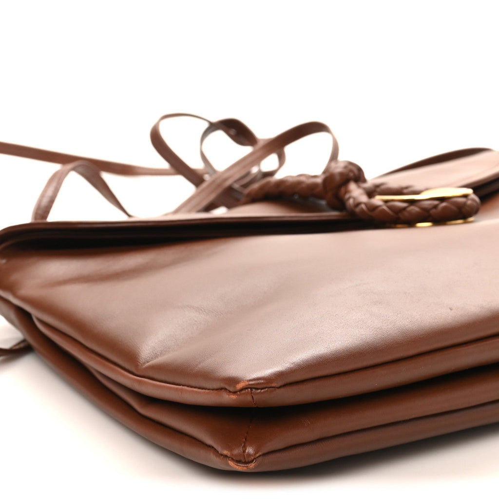 Smooth Calfskin Medium Liberta Shoulder Bag Sapele