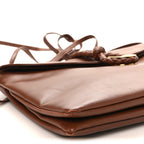 Smooth Calfskin Medium Liberta Shoulder Bag Sapele