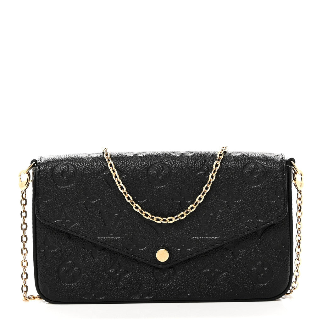Empreinte Pochette Felicie Chain Wallet Black