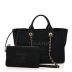 Mixed Fibers Small Deauville Tote Black