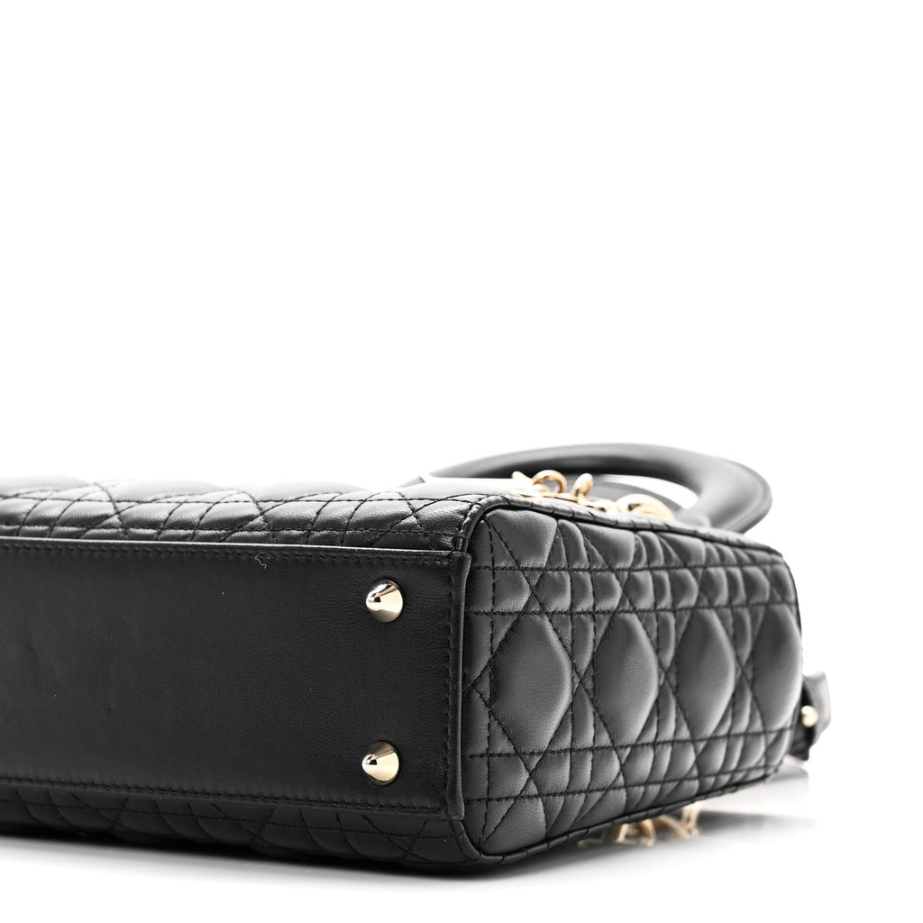 Lambskin Cannage Small My ABCDior Lady Dior Black