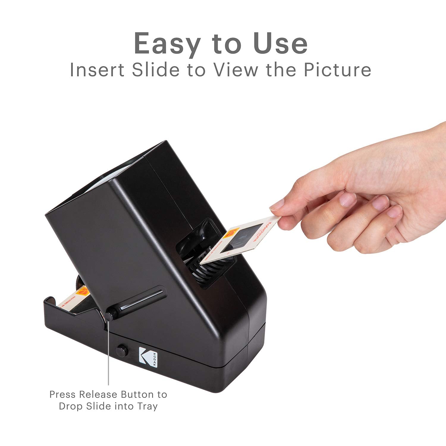 Kodak 35mm Film and Slide Viewer, Photo Slide Viewer with 3X Magnification for 35mm Slides & Film