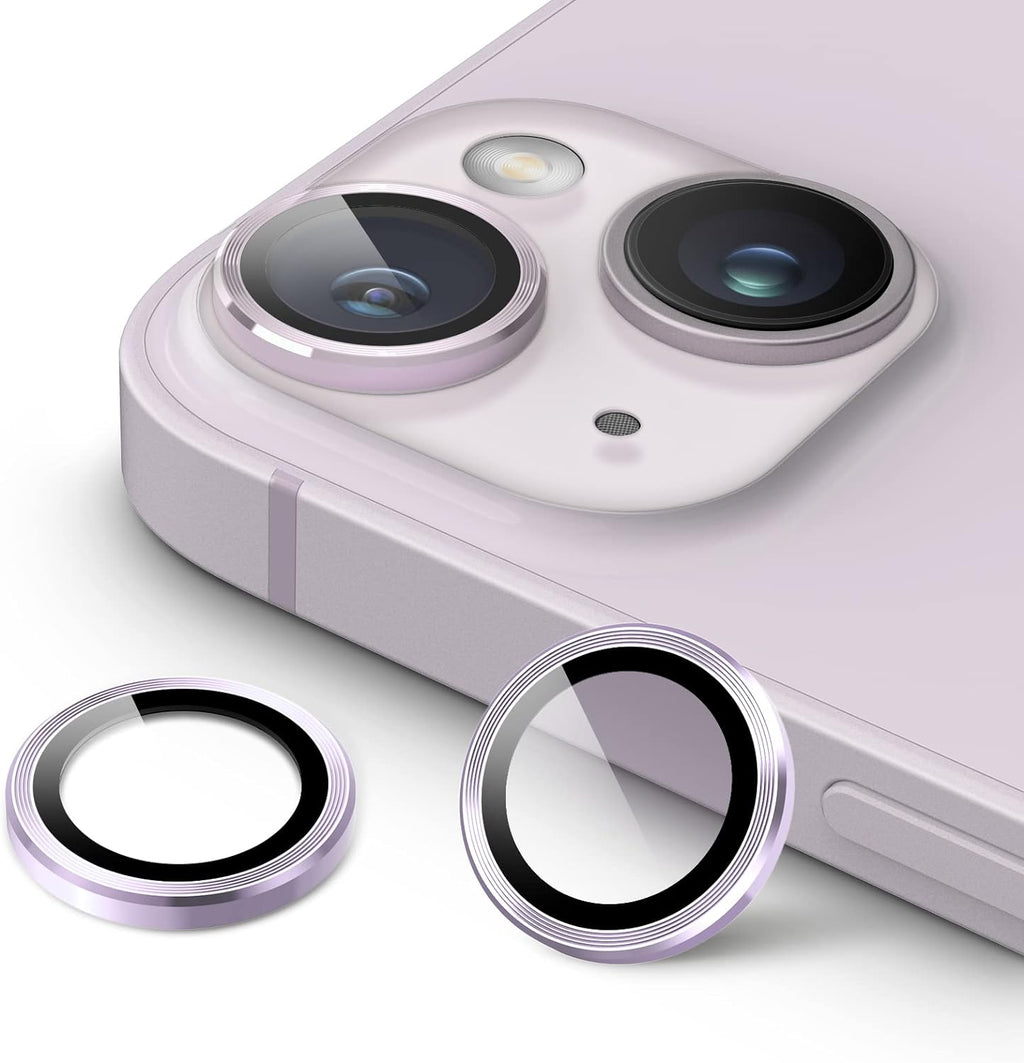 Entronix Camera Lens Protector Compatible with iPhone 15/15 Plus - Luxury Metal