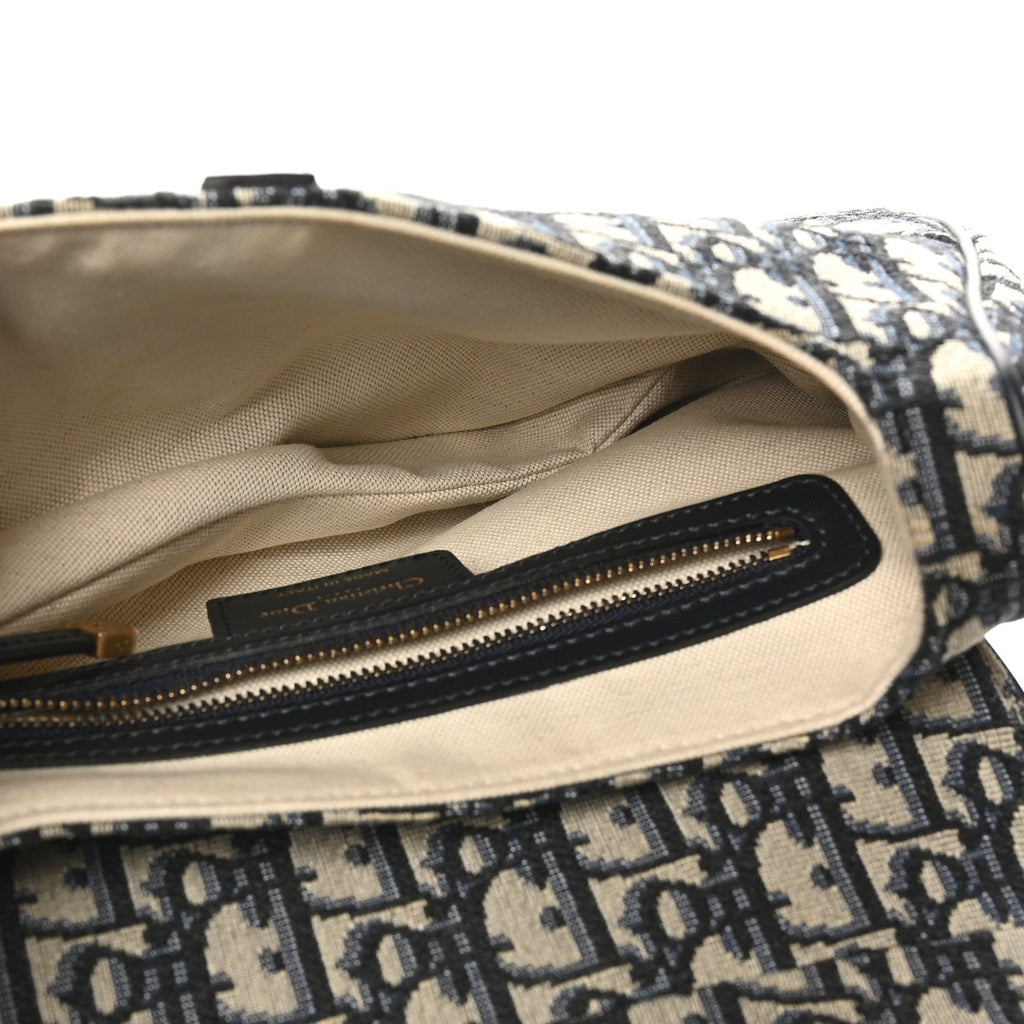 Oblique Saddle Bag Blue