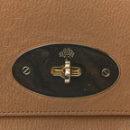 Glossy Goatskin Medium Del Rey Satchel Fudge