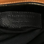 Denim Suede Monogram Medium Niki Chain Satchel Blue Cinnamon