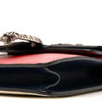 Calfskin Crystal Snake Embroidered Mini Dionysus Shoulder Bag Mystic White Hibiscus Red Blue Agata