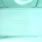Grained Calfskin Maxi Intrecciato Mini Arco Tote Pale Blue