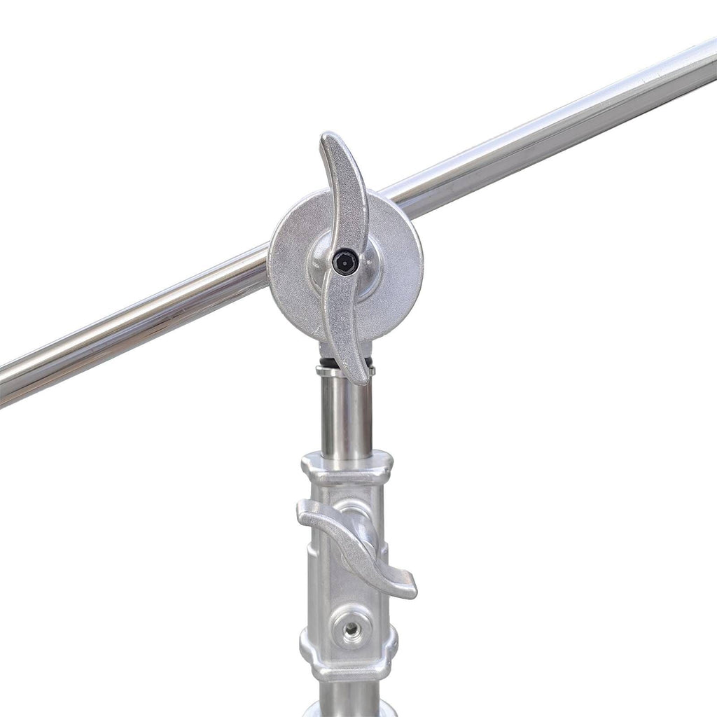Photography C Stand with Boom Arm, 102inch Adjustable Heavy Duty Light C-Stand with 39inch Holding Arm, 2 Pieces Grip Head for Video Reflector, Moonlight, Softbox, 44 lbs Load Capacity