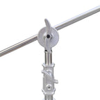 Photography C Stand with Boom Arm, 102inch Adjustable Heavy Duty Light C-Stand with 39inch Holding Arm, 2 Pieces Grip Head for Video Reflector, Moonlight, Softbox, 44 lbs Load Capacity