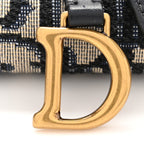 Oblique Saddle Chain Long Wallet Blue