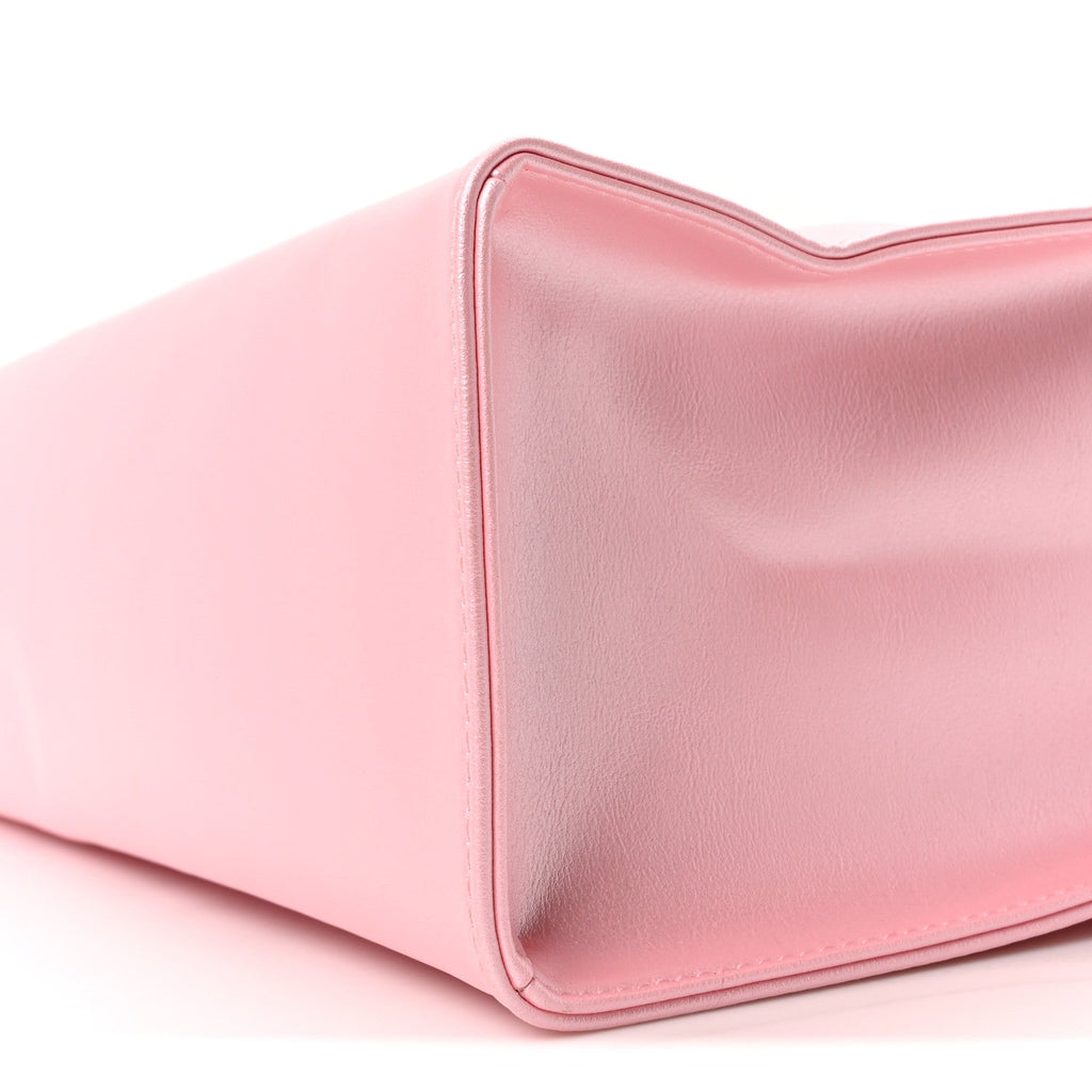 Metallic Vegan Leather Medium Shopping Bag Ballerina