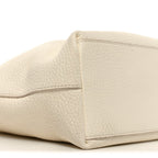 Grained Calfskin Medium Portfolio Tote Ivory