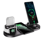 Wireless Charger For IPhone14 13 Fast Charger For Phone Fast Charging Pad For Phone Watch 6 In 1 Charging Dock Station - 15W
