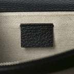 Pebbled Calfskin Small Dionysus Shoulder Bag Black