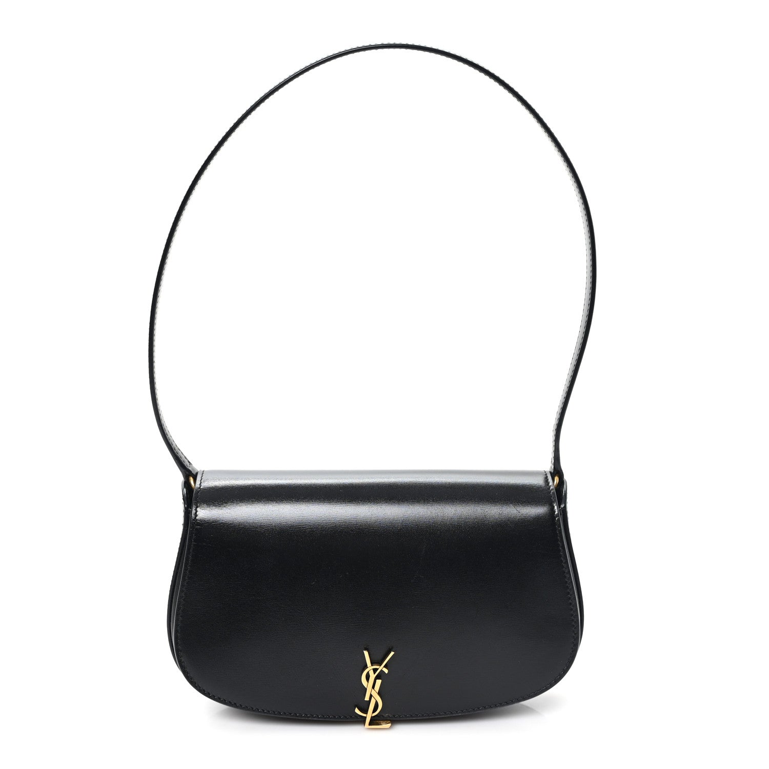 Box Calfskin Mini Voltaire Shoulder Bag Black