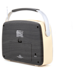 Portable Retro Radio with Built-In Rechargeable Battery