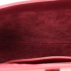 Patent Calfskin Le 5 A 7 Mini Hobo Red Grenat