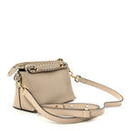 Vitello King Logo Embossed Mini By The Way Boston Bag Nuvola