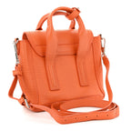 Textured Calfskin Mini Pashli Satchel Orange