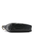 Shiny Calfskin Quilted Small Chanel 22 Black