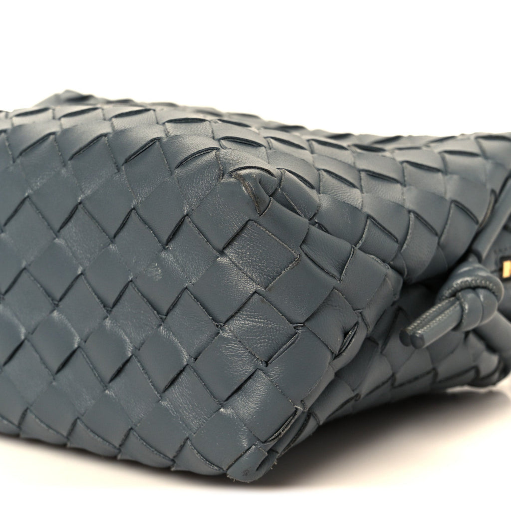 Nappa Intrecciato Small Loop Camera Bag Thunder