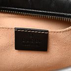 Calfskin Matelasse Small GG Marmont Chain Shoulder Bag Black
