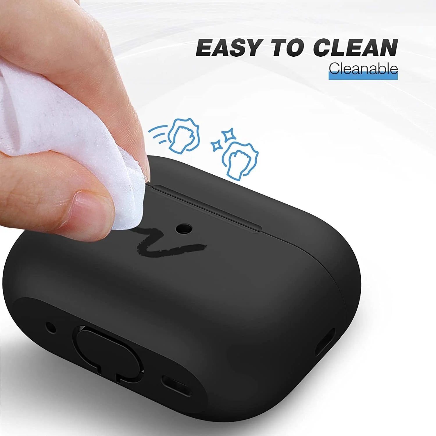 Entronix Case Compatible with AirPods Pro 2nd/1st Gen - Soft-Touch Liquid Silicone