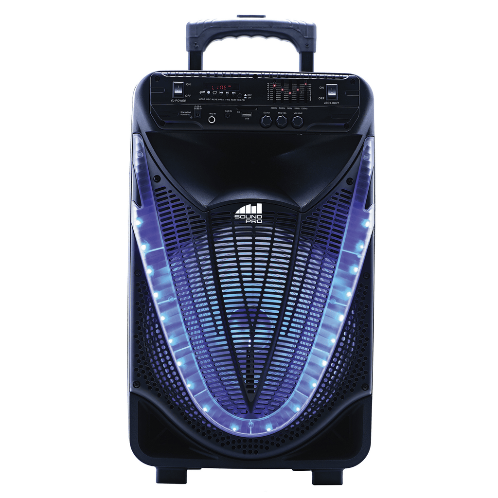 Portable 12" Bluetooth Party Speaker with Disco Lights