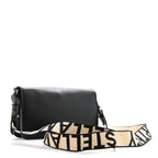 Eco Alter Nappa Perforated Logo Mini Crossbody Bag Black