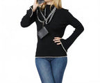 Women's Clip N' Carry Crossbody Phone Carrier With Pouch Wallet In Black Check