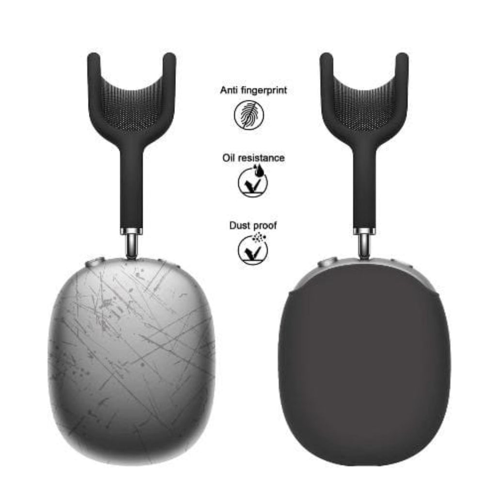 SAHARA - Liquid Silicone Cover Case for Apple AirPods Max - Midnight Black