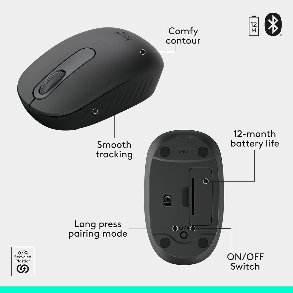 MK250 Bluetooth Wireless Mouse and