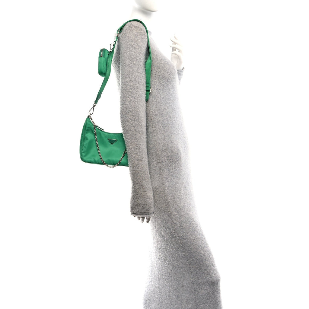 Re-Nylon Re-Edition 2005 Shoulder Bag Menta