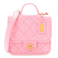 Caviar School Memory Mini Top Handle Flap Light Pink