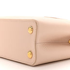 Taurillon Enamel Flower Chain Capucines BB Beige Yellow Creme