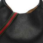 Soft Grained Calfskin Maxi B Hobo Black
