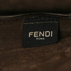 Vitello Bellagio Medium Fendi Flip Cognac Black