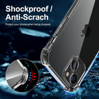 Entronix Case Compatible with iPhone 15 - [Flexible] TPU Clear