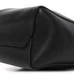 Soft Grained Calfskin Small Sangle Bucket Bag Black