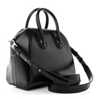 Shiny Lord Calfskin Mini Antigona Black