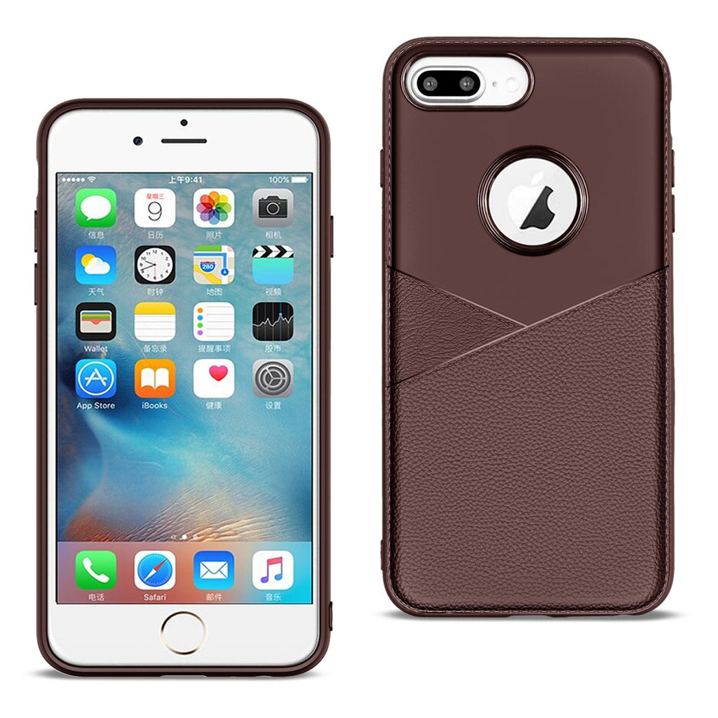 Apple Iphone Xr Tpu Leather Feel Case Leather Fit Flexible Slim Premium Case In Brown