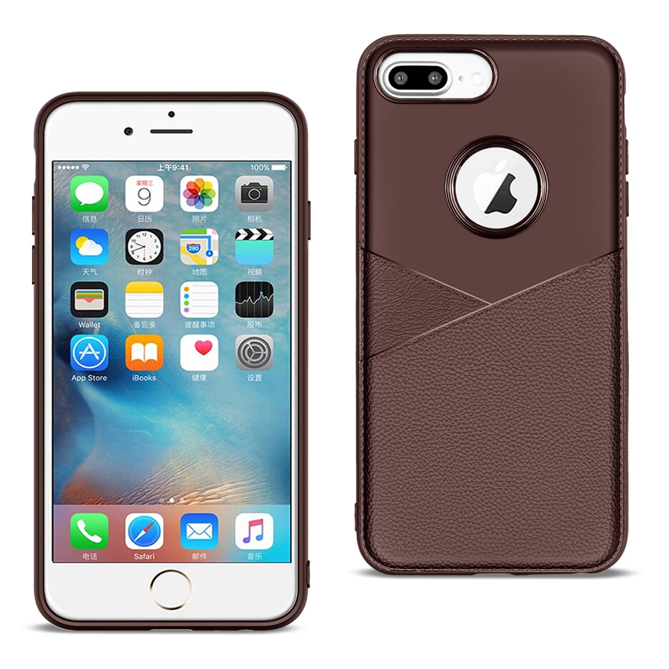 Apple Iphone Xr Tpu Leather Feel Case Leather Fit Flexible Slim Premium Case In Brown