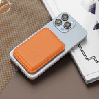Entronix Leather Magnetic Wallet Attachment for MagSafe & Magnetic Phone Cases – Slim Card Holder Phone Accessory
