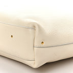 Grained Calfskin Small Marcie Hobo Bag Sweet Beige